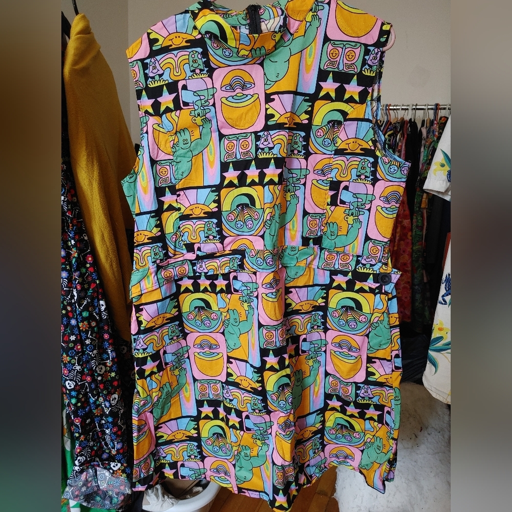 Dreyfus print Airliner dress from Nooworks.  NWT size 3X.